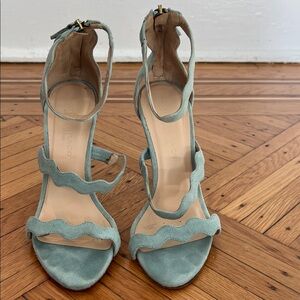 Club Monaco - Baby Blue Suede Sandal